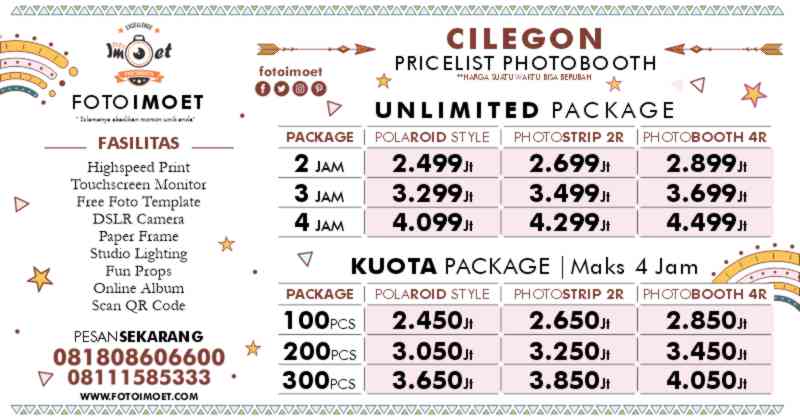 Harga Sewa Jasa Photo Booth Murah terdekat cilegon